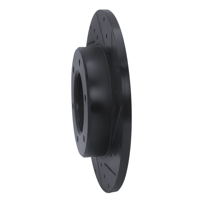 R1 Concepts R1 79-80 Toyota Pickup Front Right Drilled & Slotted Black Brake Rotor