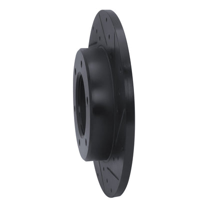 R1 Concepts R1 79-80 Toyota Pickup Front Right Drilled & Slotted Black Brake Rotor