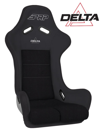 PRP Seats PRP Delta Composite Seat- Black (PRP Silver Outline/Delta Silver- Black Stitching)