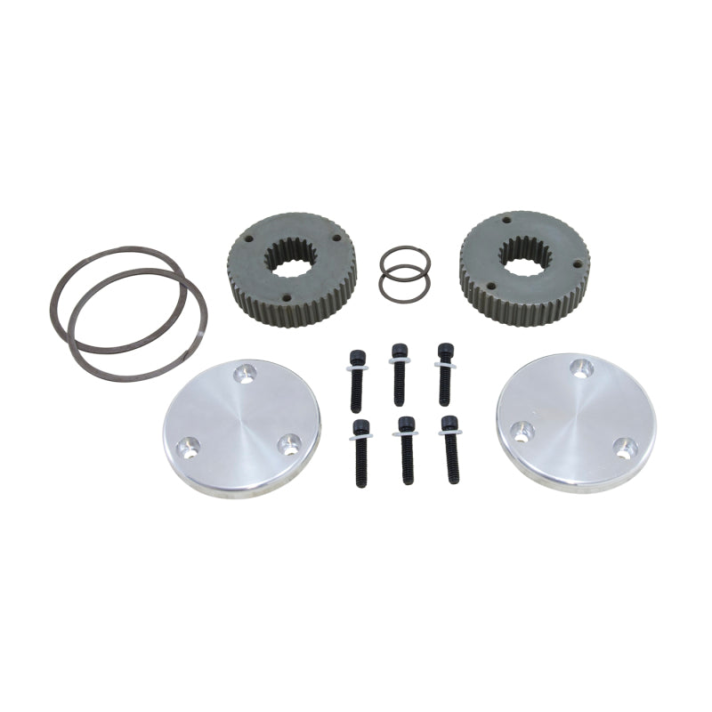 Yukon Gear & Axle Yukon Gear Hardcore Drive Flange Kit For Dana 44 / 19 Spline Outer Stubs. Non-Engraved Caps