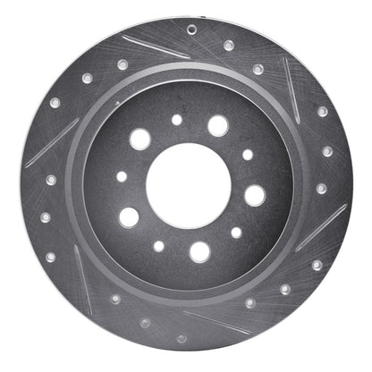 R1 Concepts R1 97-98 Volvo V90 Rear Right Drilled & Slotted Silver Brake Rotor