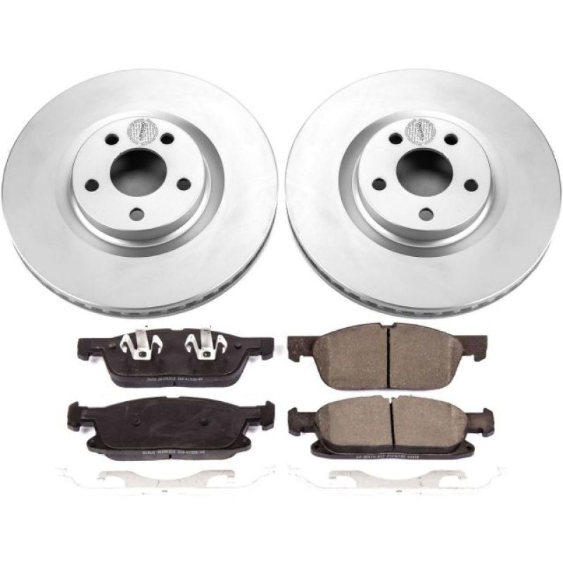 PowerStop Power Stop 15-19 Ford Edge Front Z17 Evolution Geomet Coated Brake Kit