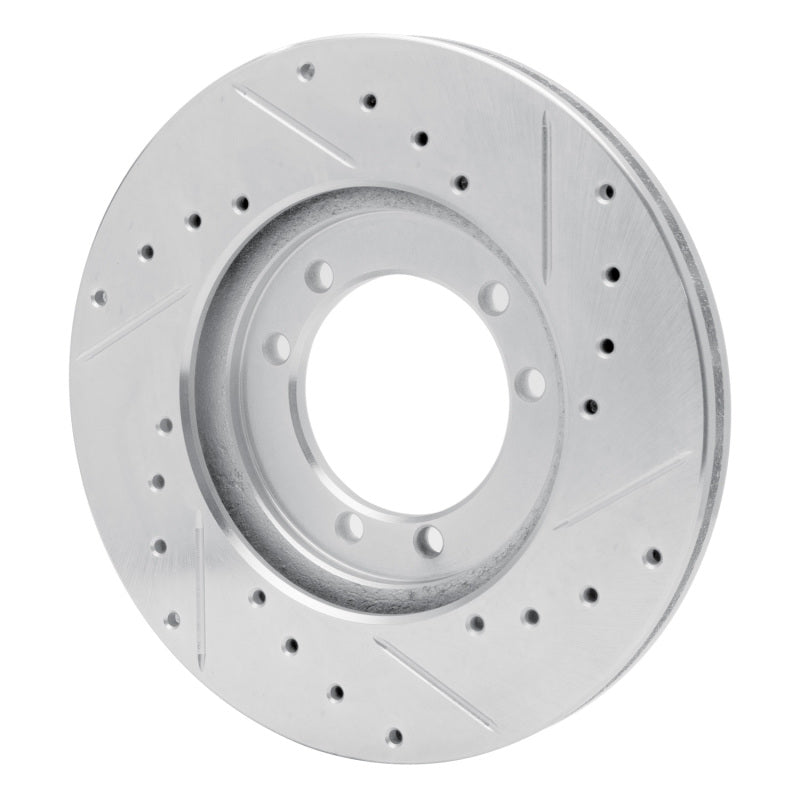 R1 Concepts R1 92-04 Hummer H1 Front Left Rear Left Drilled & Slotted Silver Brake Rotor