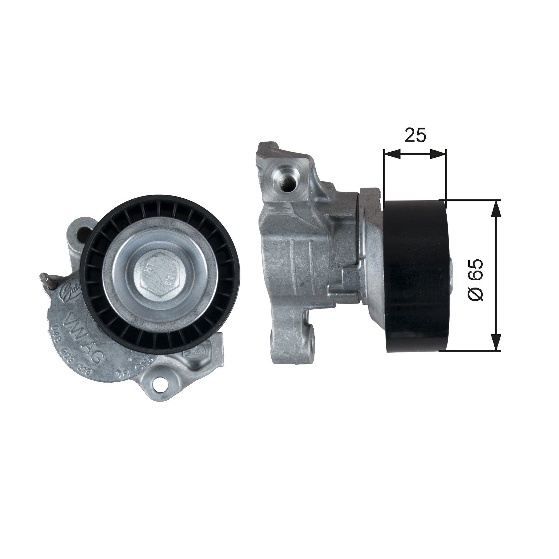 GATES GATT39357 V-Ribbed Belt Tensioner Pulley