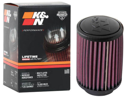 K&N Engineering K&N Universal Rubber Filter 2.125in Flange ID 3.5in Base OD 3.5in Top OD 5in Height