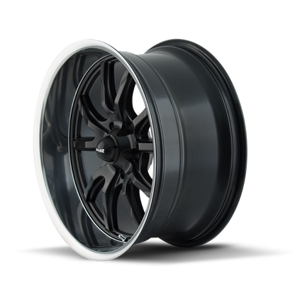 Ridler Wheels Ridler 650 20x10 / 5x120.65 BP / 0mm Offset / 83.82mm Hub Matte Black Polished Wheel