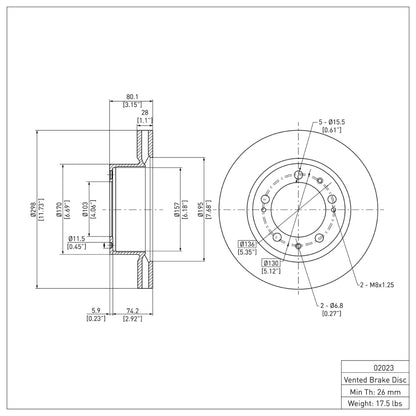 DFC 89-97 Porsche 911 Front Brake Rotor