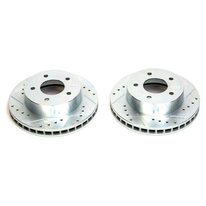 PowerStop Power Stop 90-02 Chevrolet Astro Front Evolution Drilled & Slotted Rotors - Pair