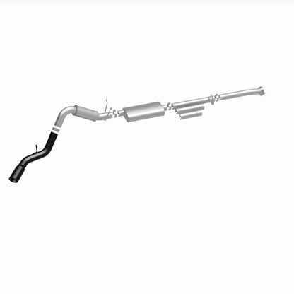 MagnaFlow 11-19 GM 2500/3500 6.0L 4in Single Passenger Side Rear Exit Cat-Back Exhaust w/Black Tips