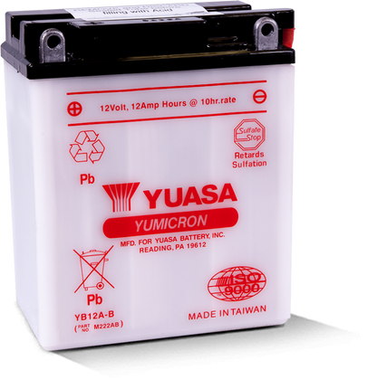 Yuasa Battery Yuasa YB12A-B Yumicron 12-Volt Battery