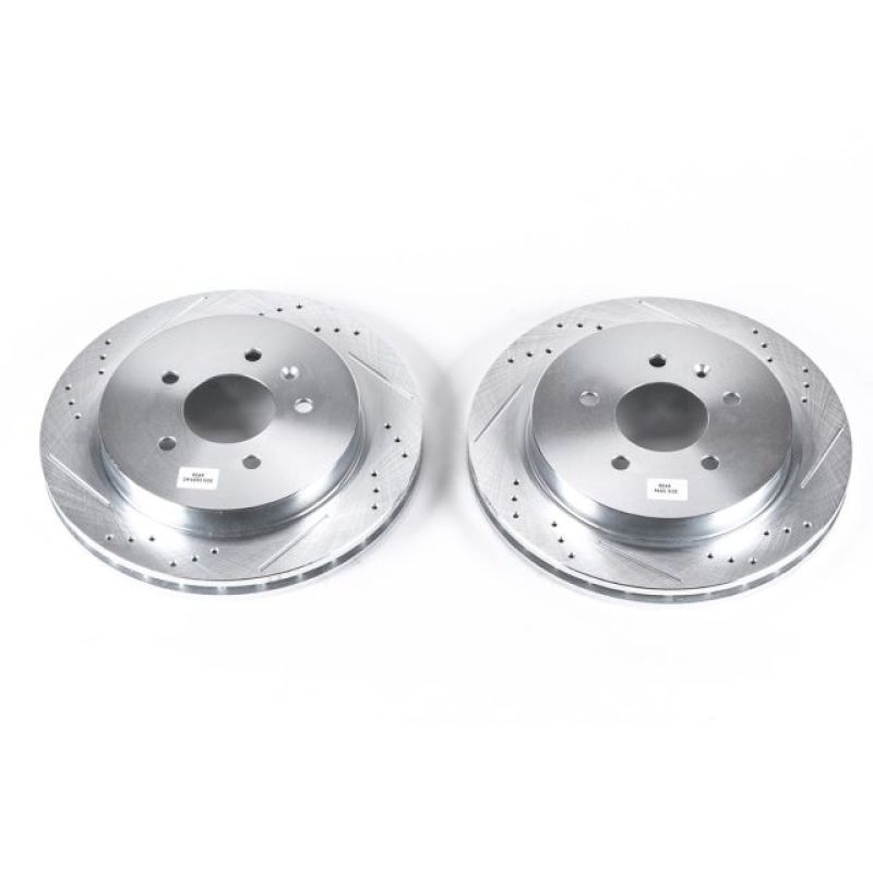 PowerStop Power Stop 03-07 Cadillac CTS Rear Evolution Drilled & Slotted Rotors - Pair