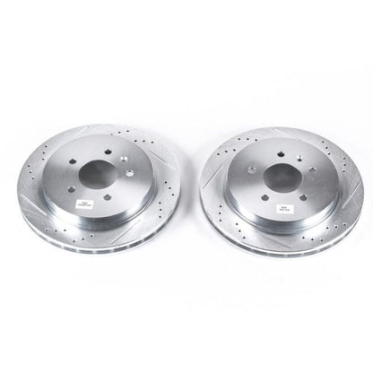 PowerStop Power Stop 03-07 Cadillac CTS Rear Evolution Drilled & Slotted Rotors - Pair