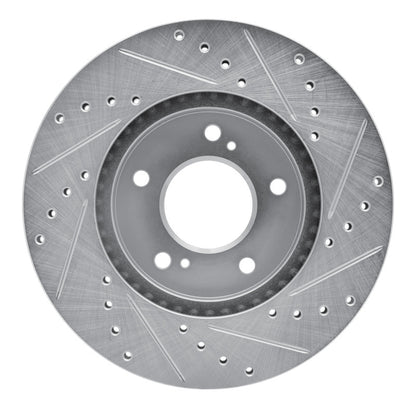R1 Concepts R1 91-01 Acura Legend Front Left Drilled & Slotted Silver Brake Rotor