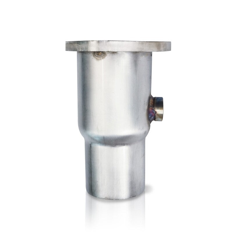 Stainless Works Collector Adapter 3-Bolt 3in OD Tubing 3in OD Outlet + O2 Bung