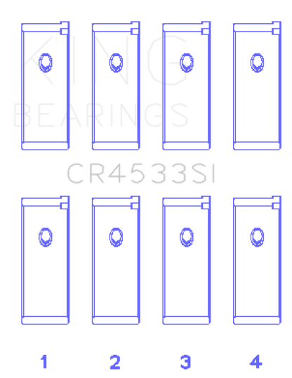 King Engine Bearings Nissan QR25DE DOHC 16 Valves (Size +0.75) Rod Bearing Set