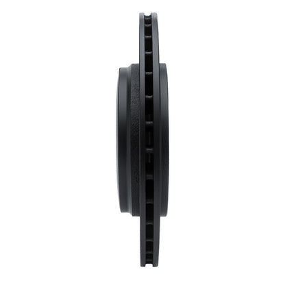 R1 Concepts R1 01-06 BMW 330CI Rear Left Drilled & Slotted Black Brake Rotor