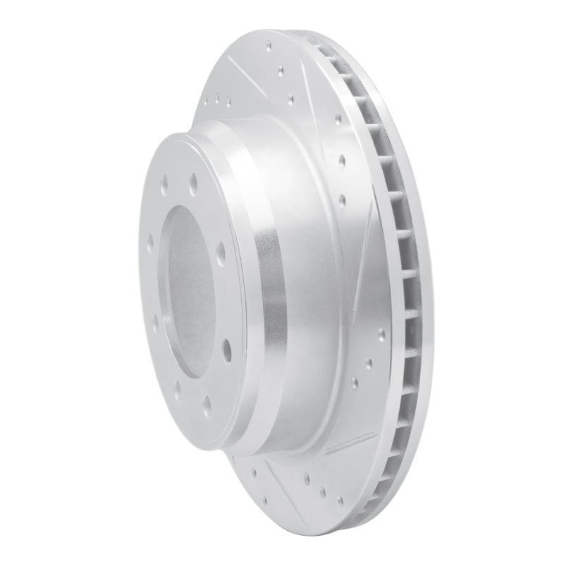 R1 Concepts R1 12-21 Nissan NV2500 Rear Right Drilled & Slotted Silver Brake Rotor