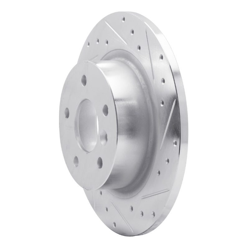 R1 Concepts R1 94-04 Land Rover Range Rover Rear Right Drilled & Slotted Silver Brake Rotor