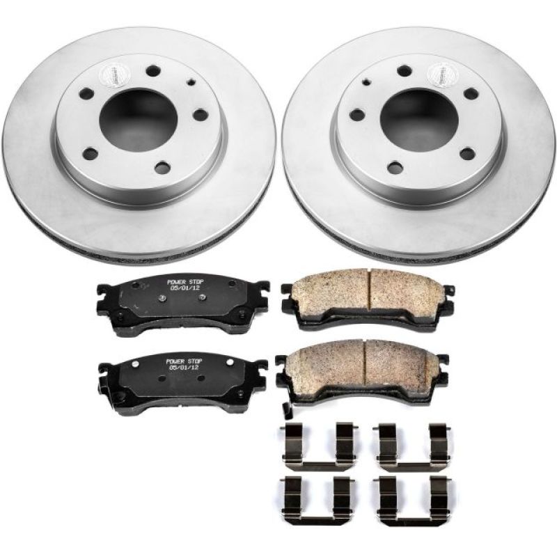 PowerStop Power Stop 93-97 Ford Probe Front Z17 Evolution Geomet Coated Brake Kit