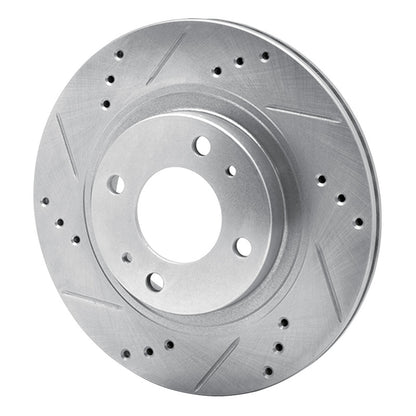 R1 Concepts R1 12-17 Mitsubishi I-MIEV Front Left Drilled & Slotted Silver Brake Rotor