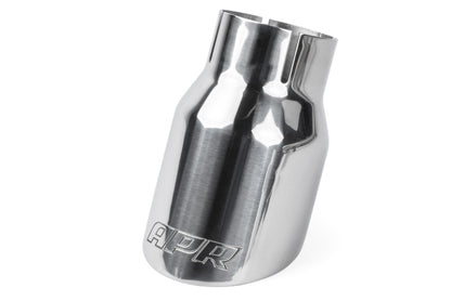 APR Double-Walled 3.5in Slash-Cut Tips - Polished Silver - Set of 2