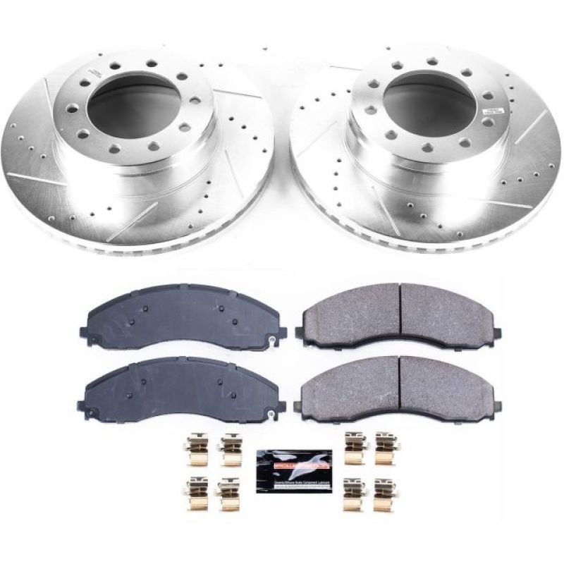 PowerStop Power Stop 17-22 Ford F-550 Super Duty Front Z23 Evolution Brake Kit