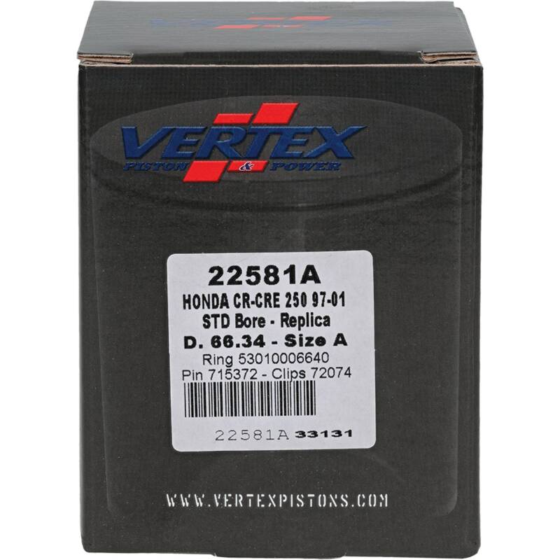 Vertex Pistons Vertex Piston 97-01 Honda CR 250 R 250cc Cast Replica Piston Kit