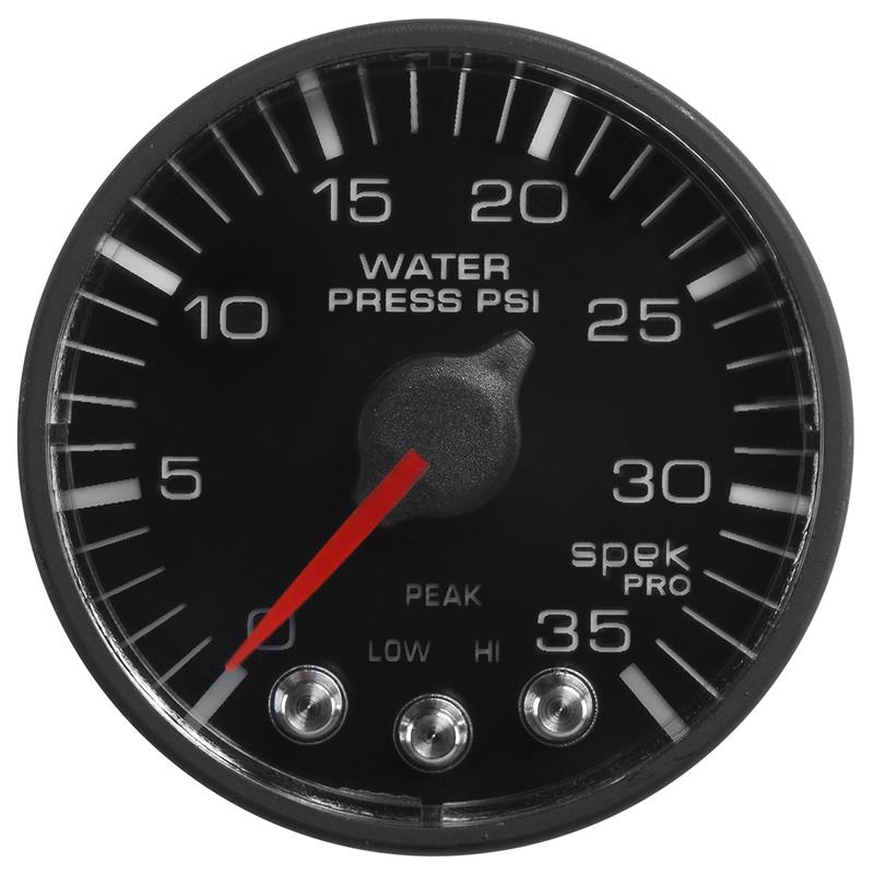 Autometer Spek-Pro 52.4mm 0-35 PSI Digital Stepper Motor Water Pressure Gauge