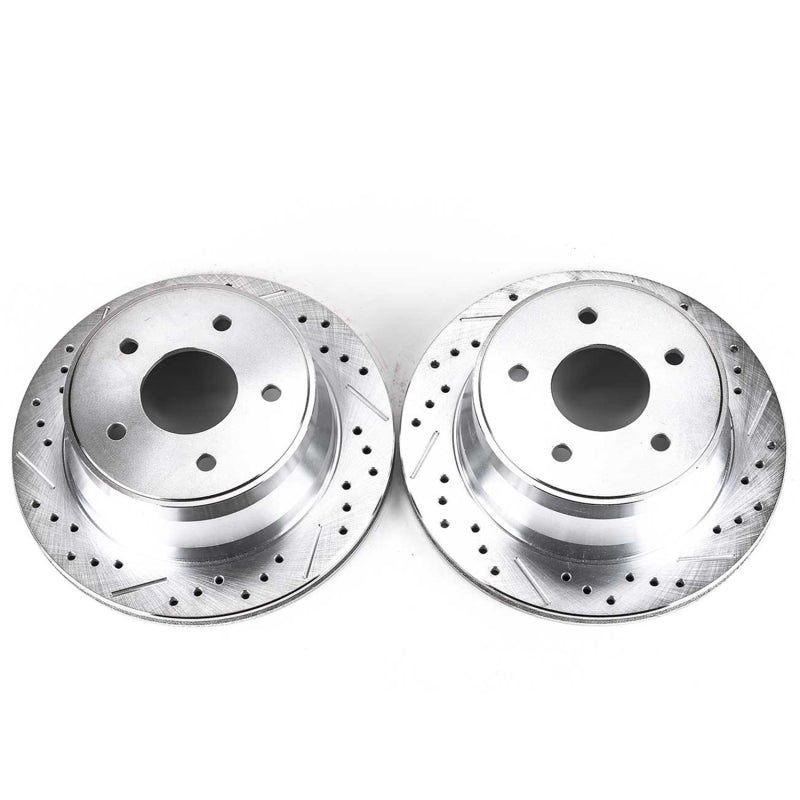 PowerStop Power Stop 97-05 Chevrolet Blazer Rear Evolution Drilled & Slotted Rotors - Pair
