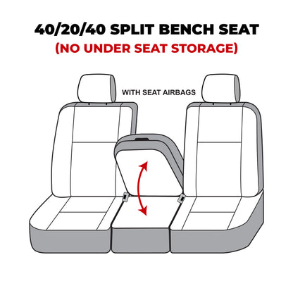 Covercraft 09-14 Dodge Ram 1500 Carhartt SeatSaver Custom Front Row Seat Covers - Gravel