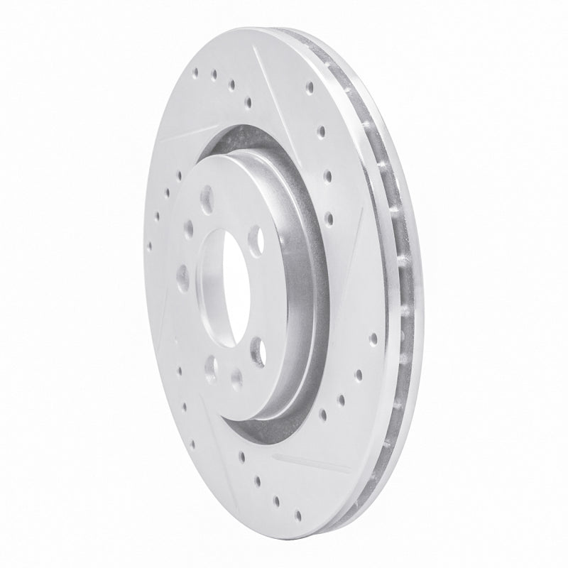 R1 Concepts R1 98-15 Volkswagen Golf City (Canada) Front Right Drilled & Slotted Silver Brake Rotor