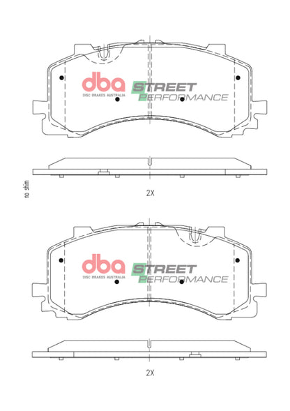 DBA 2019+ Audi S6 SP Performance Front Brake Pads