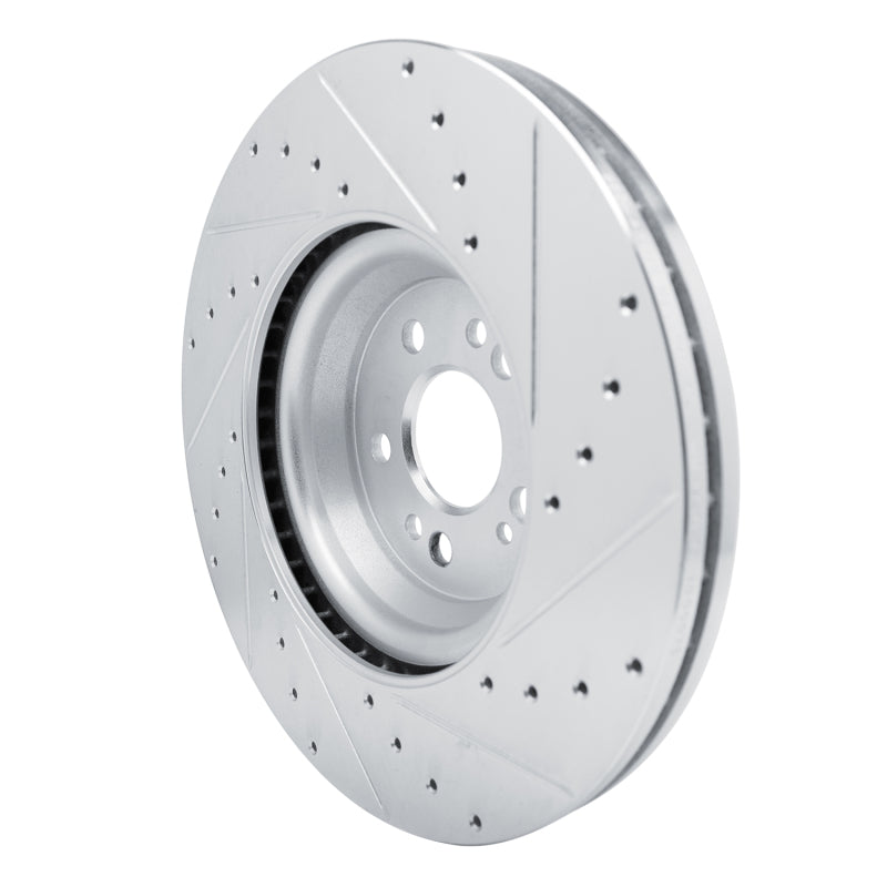 R1 Concepts R1 20-25 Mercedes-Benz GLE350 Front Left Drilled & Slotted Silver Brake Rotor