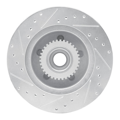 R1 Concepts R1 1991-1996 Buick Roadmaster Front Right Drilled & Slotted Silver Brake Rotor