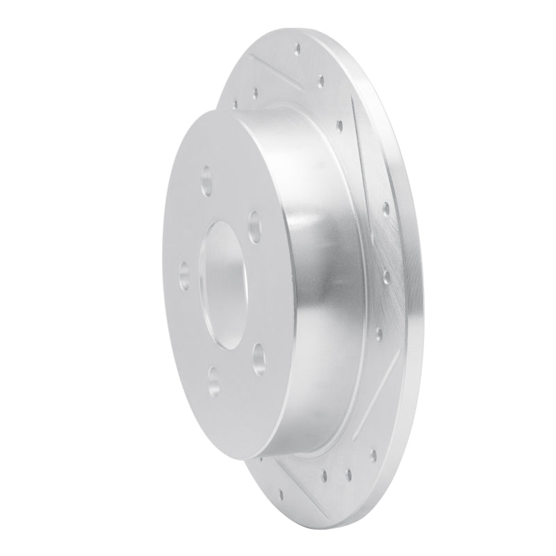 R1 Concepts R1 97-05 Buick Regal Rear Right Drilled & Slotted Silver Brake Rotor