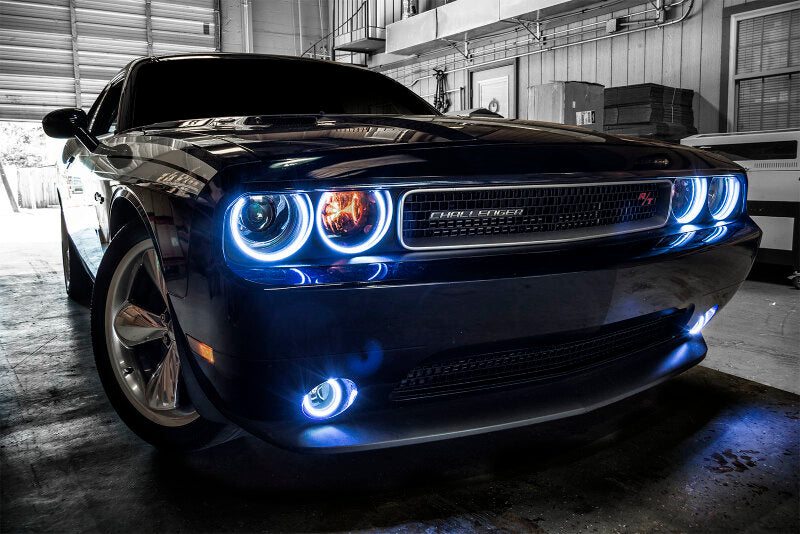 ORACLE Lighting Oracle 08-14 Dodge Challenger Dynamic Surface Mount Headlight Halo Kit - - Dynamic