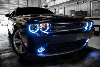 ORACLE Lighting Oracle 08-14 Dodge Challenger Dynamic Surface Mount Headlight Halo Kit - - Dynamic