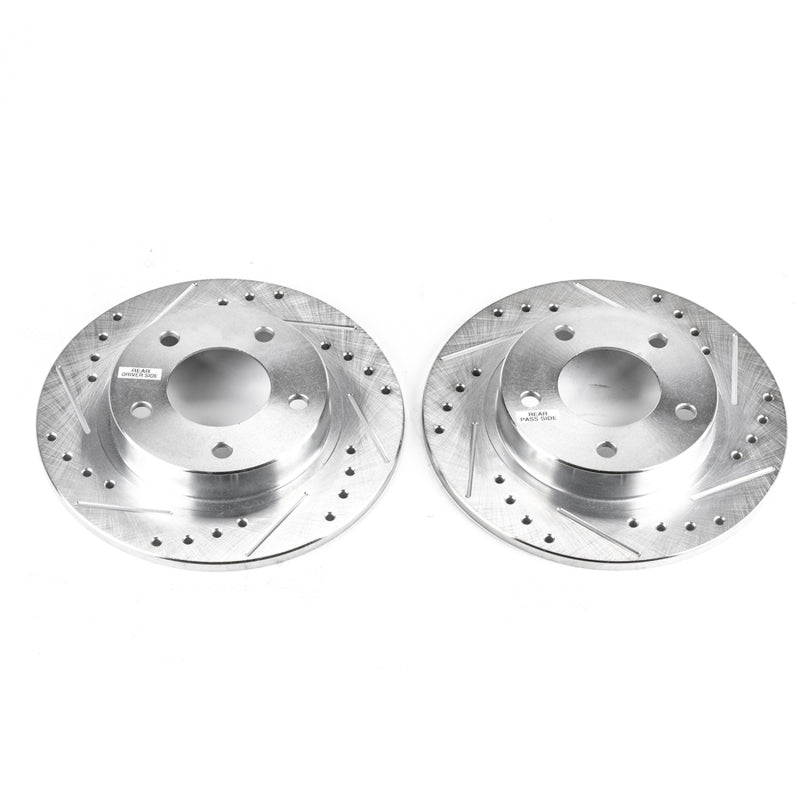 PowerStop Power Stop 93-97 Ford Probe Rear Evolution Drilled & Slotted Rotors - Pair