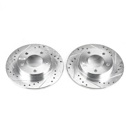 PowerStop Power Stop 93-97 Ford Probe Rear Evolution Drilled & Slotted Rotors - Pair