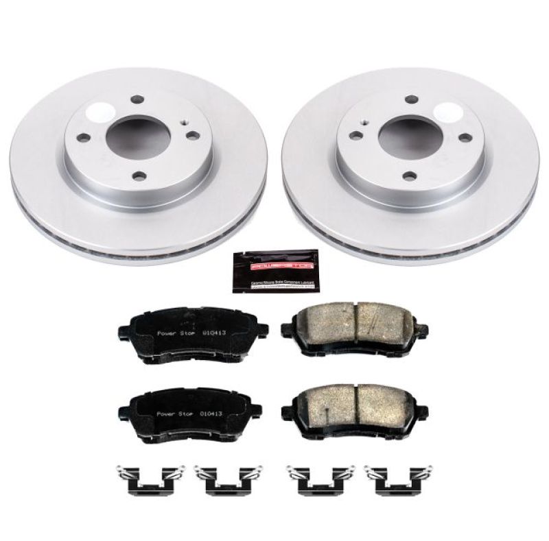 PowerStop Power Stop 11-19 Ford Fiesta Front Z17 Evolution Geomet Coated Brake Kit