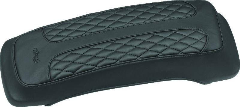 Mustang Motorcycle Mustang 80-07 Harley Early FL Touring Saddlebag Lid Covers w/Studs- Black