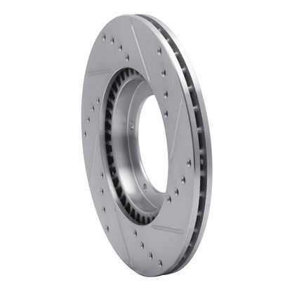 R1 Concepts R1 67-88 Porsche 924 Front Left Drilled & Slotted Silver Brake Rotor