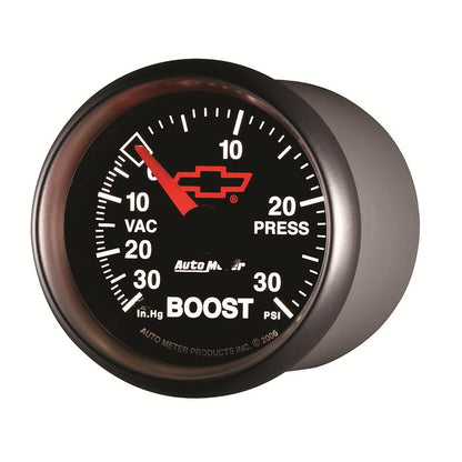 Autometer Sport-Comp II GM 52mm 30 PSI Mechanical Boost Vacuum Gauge