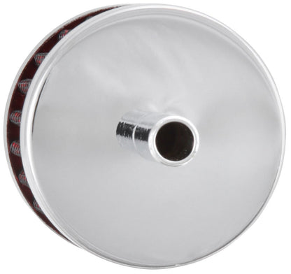 K&N Engineering K&N Steel Base Crankcase Vent Filter 3/8in OD Tube  2in OD 1-1/2in Height