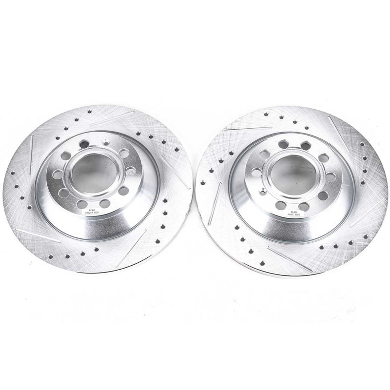 PowerStop Power Stop 05-11 Audi A6 Rear Evolution Drilled & Slotted Rotors - Pair