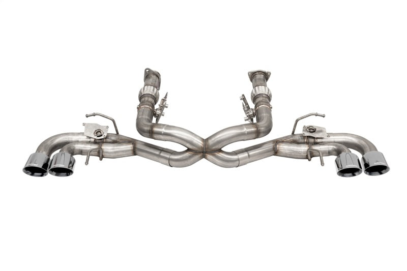 CORSA Performance Corsa 2020-2025 Corvette C8 3in Valved Cat-Back 4.5in Pol Quad Tips - Fits Factory NPP Exhaust w/AFM