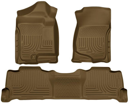 Husky Liners 07-13 GM Escalade/Suburban/Yukon WeatherBeater Tan Front & 2nd Seat Floor Liners