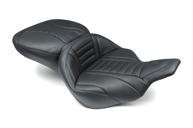 Mustang Motorcycle Mustang 97-07 Harley Electra Glide,Rd Glide Super Touring 1PC Seat Deluxe - Black