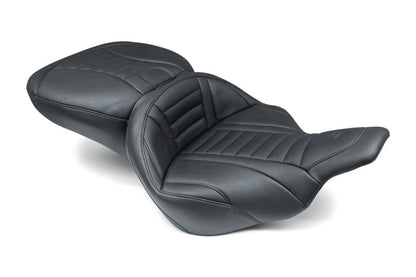 Mustang Motorcycle Mustang 97-07 Harley Electra Glide,Rd Glide Super Touring 1PC Seat Deluxe - Black