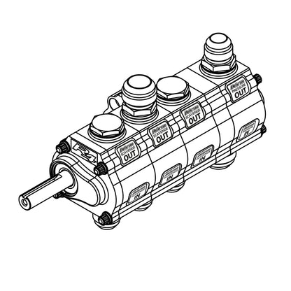 Peterson Fluid Systems R4 4-Stage Oil Pump - Rear Drive Left Side Mount - HV - Drag Adj.